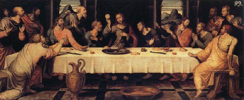 Joan de Joanes Last Supper oil painting image
